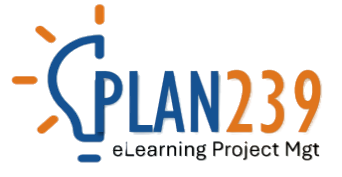 PLAN239 eLearning Project Management